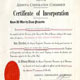Certificate of Incorporation Apostille